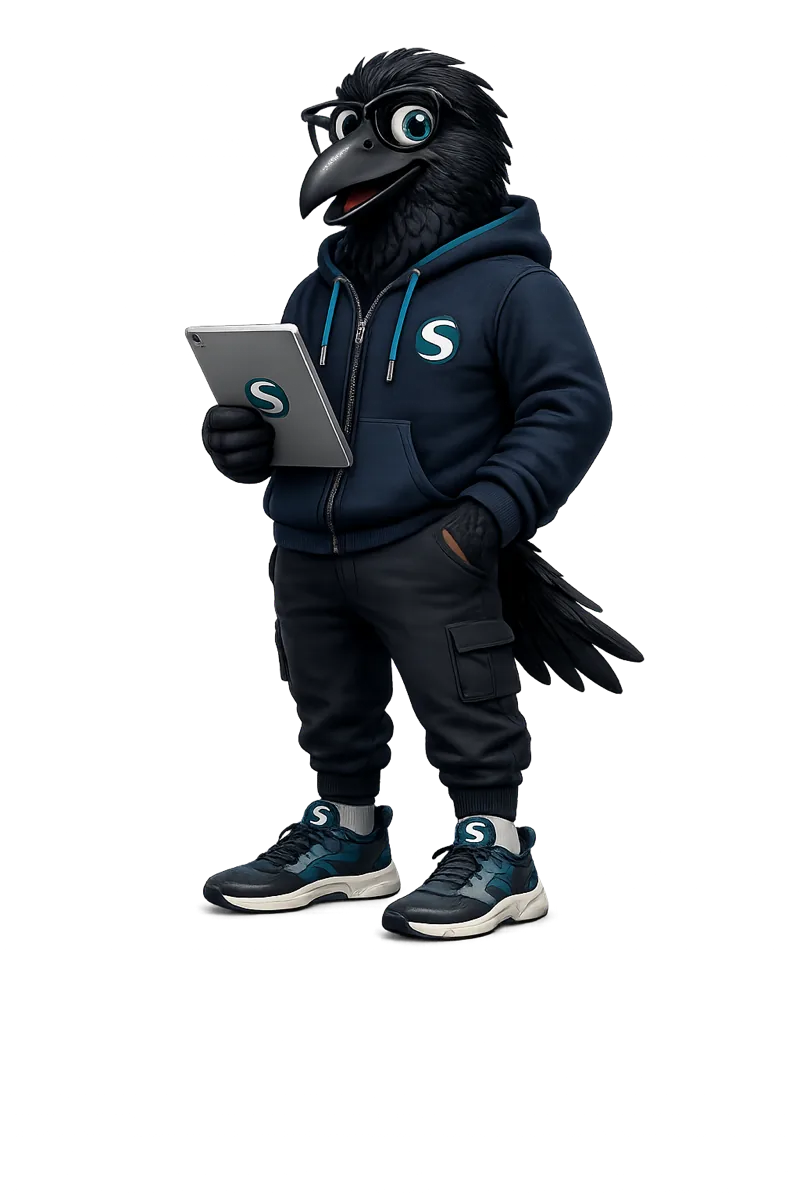 Corvus — das Maskottchen der Spring ChemServices AG